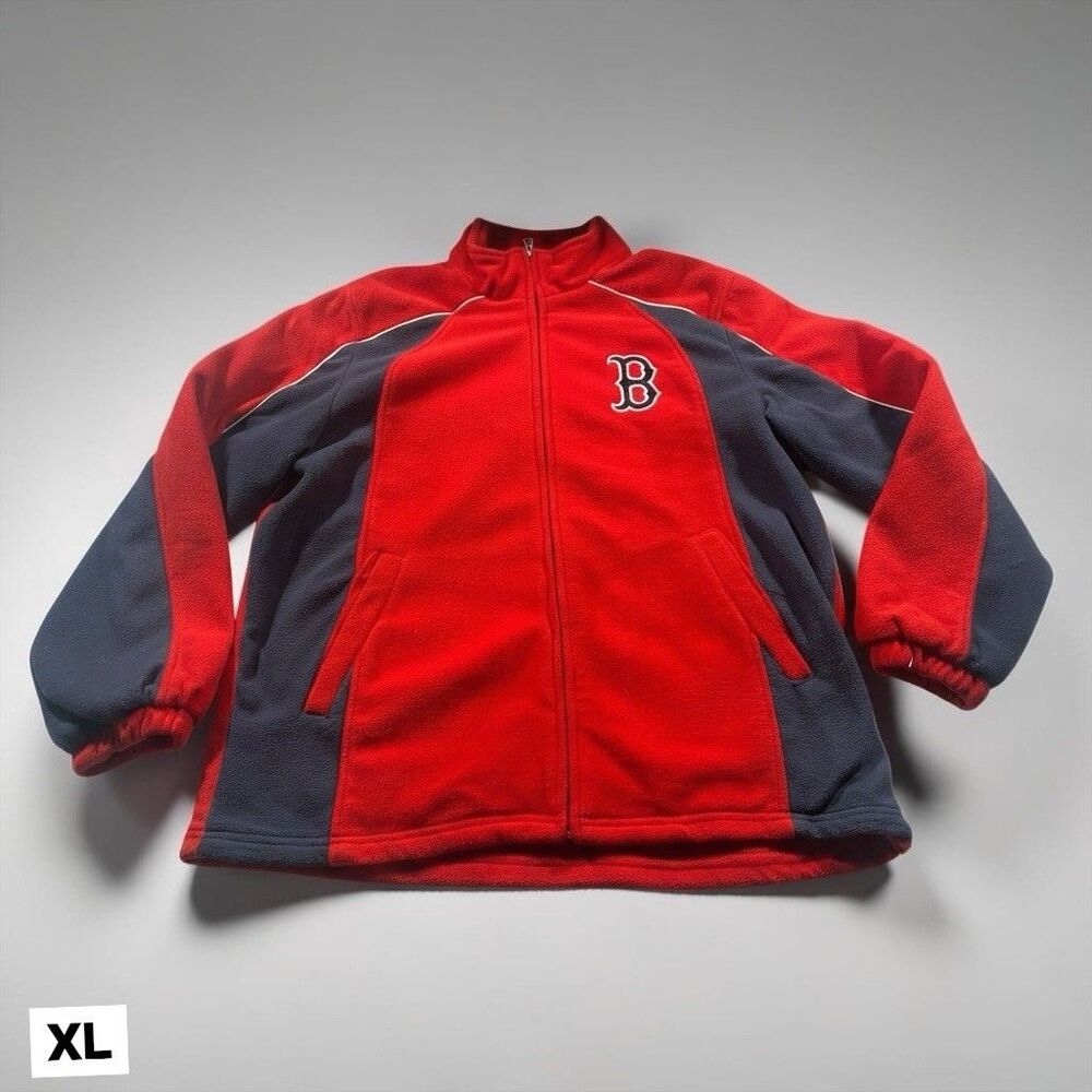 G-III Sports Carl Banks BOSTON RED SOX Baseball Fleece Jacket XL Full Zip MLB